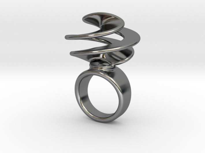 Twisted Ring 29 - Italian Size 29 3d printed