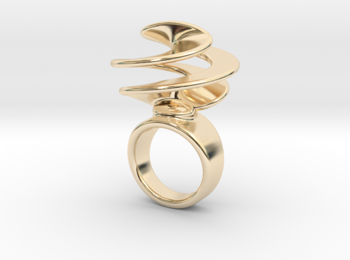 Twisted Ring 32 - Italian Size 32 3d printed