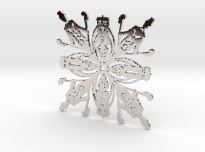 Doctor Who: Eleventh Doctor Snowflake 3d printed