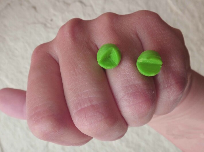 'a' double head ring 3d printed