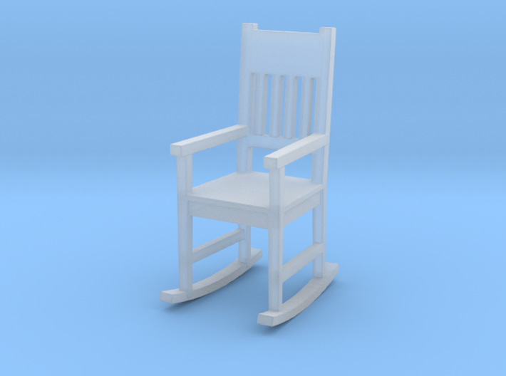 Miniature 1:48 Rocking Chair 3d printed