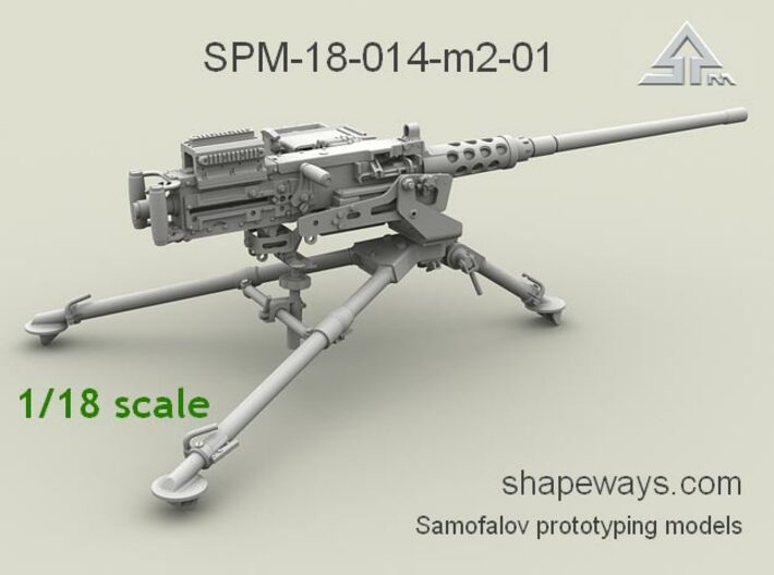 1/18 SPM-18-014-M2-01 Browning M2 cal.50 3d printed