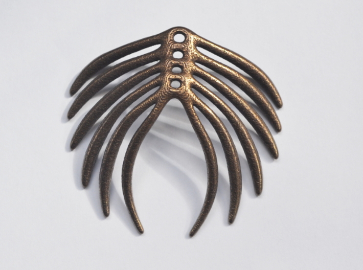 Abstract Feather Pendant 3d printed 
