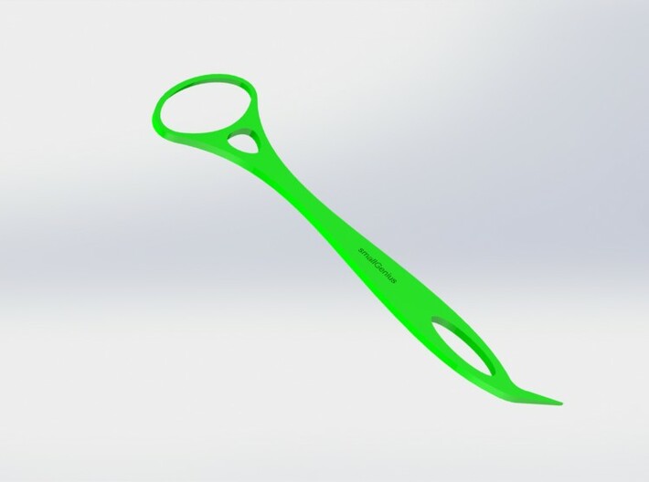 Tongue Scapper - Tooth Picker 02 3d printed 