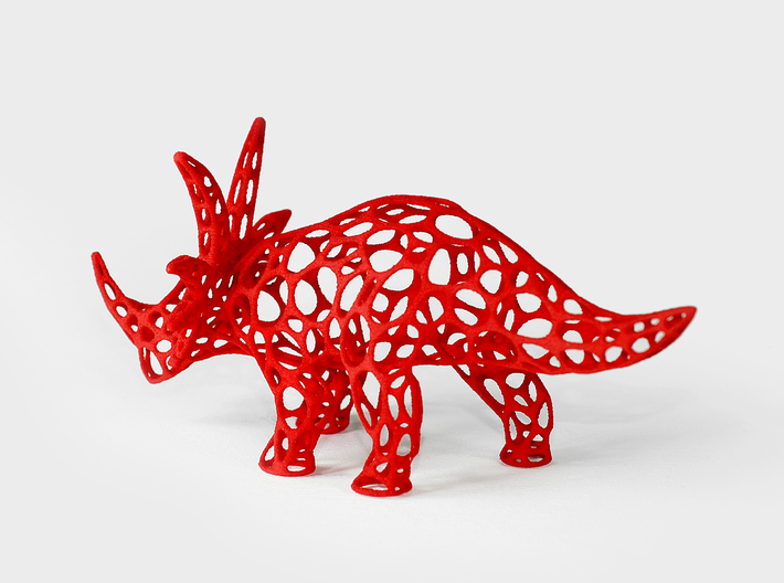 Styracosaurus Voronoi Wireframe 3d printed 