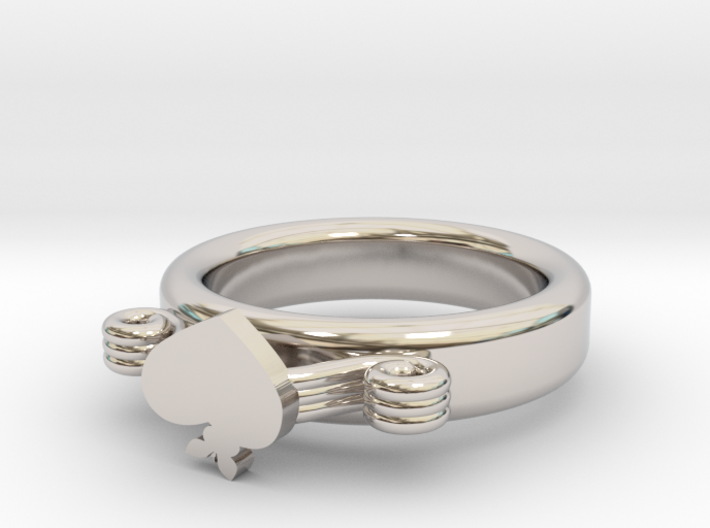 Hearted Butterfly Ring Ø22.26 Mm - Ø0.876 inch 3d printed