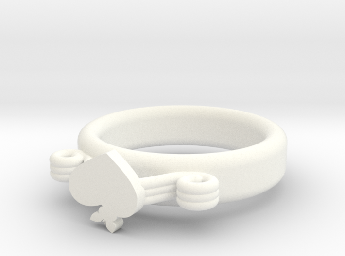 Hearted Butterfly Ring Ø22.26 Mm - Ø0.876 inch 3d printed