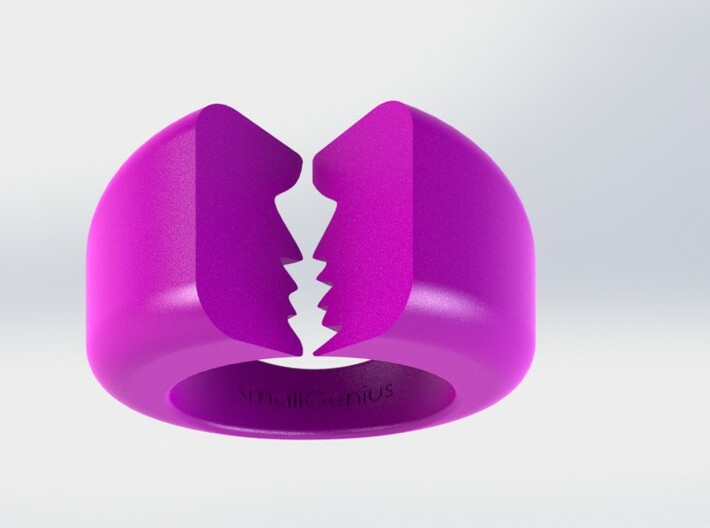 Lovers Ring 02 D19mm Size 9 3d printed