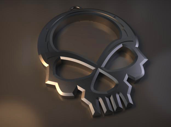 Skull Pendant 3d printed skull pendant render