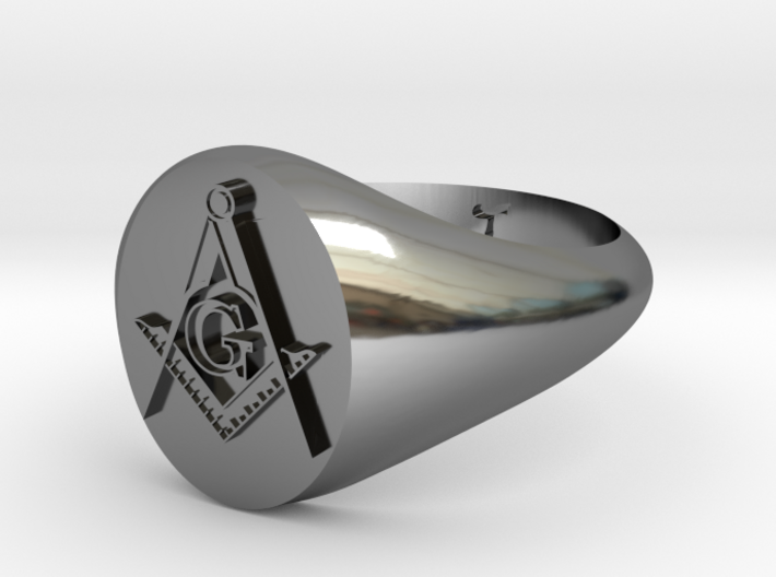 Masonic Ring BLUE LODGE 3d printed