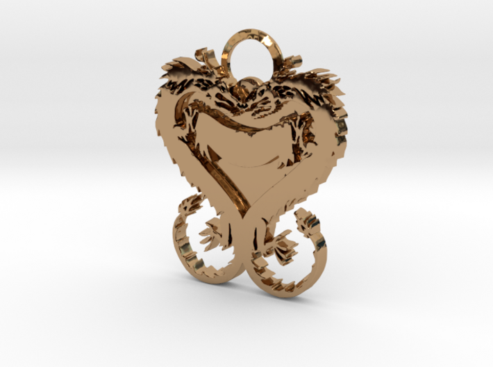 Dragonheart Keychain 3d printed