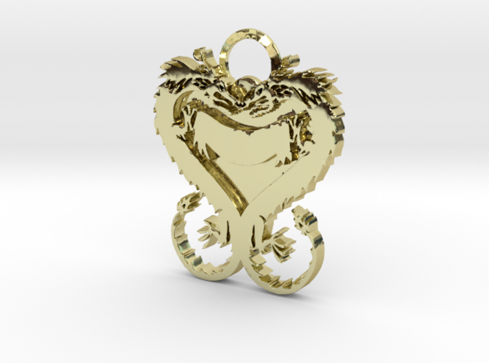 Dragonheart Keychain 3d printed