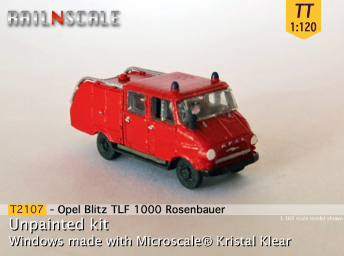 Opel Blitz TLF 1000 (TT 1:120) 3d printed