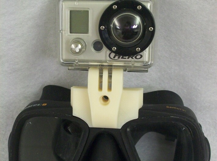 GoPro Goggle Mount- Front Piece 3d printed