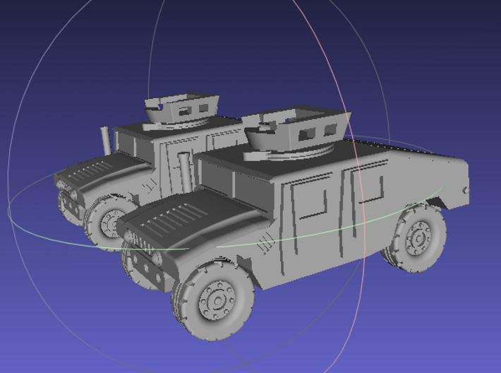 1/144 Humvee UAH (Dual Pack) 3d printed