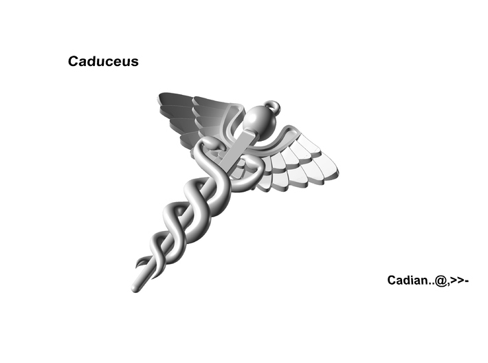 Caduceus 3d printed 