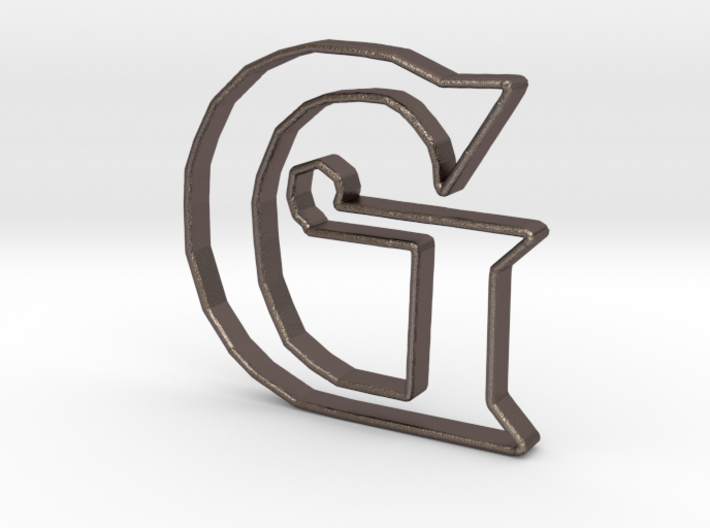 Typography Pendant G 3d printed