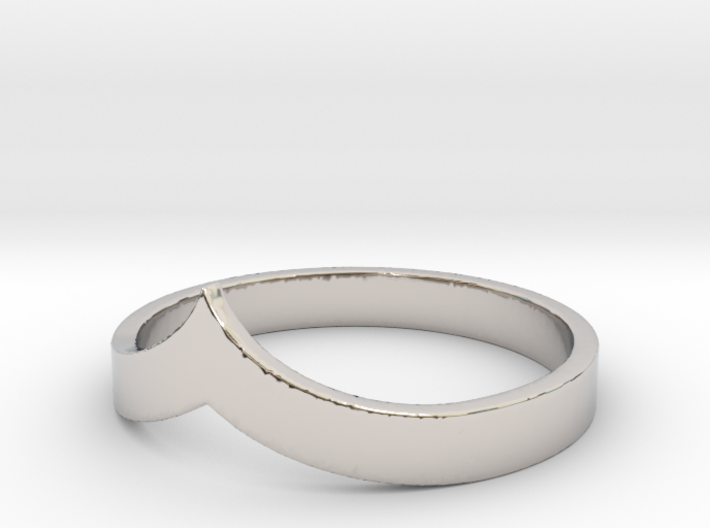 Pointed Stacking Ring 3d printed