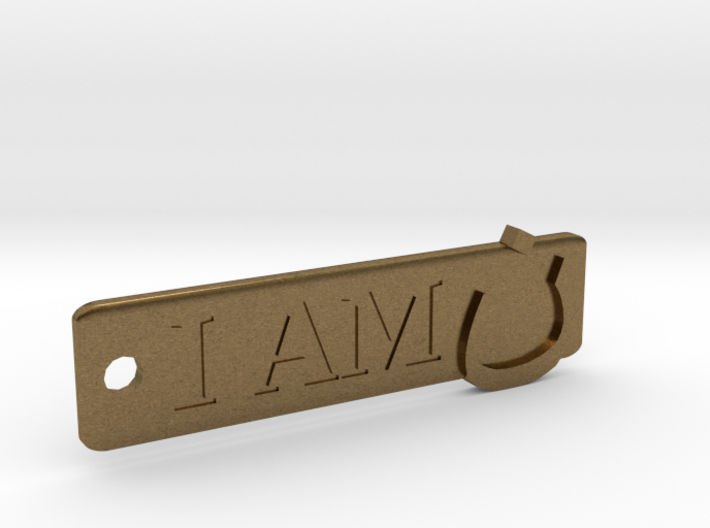 'I Am N' Keychain 3d printed