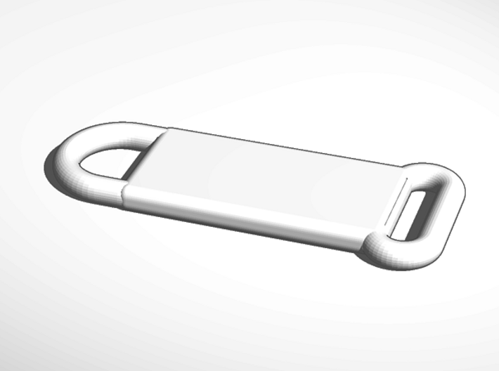 keychain add your own lanyard strap 3d printed External Render