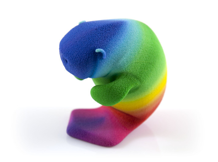 Oh, The Hue Manatee! 3d printed Uncoated