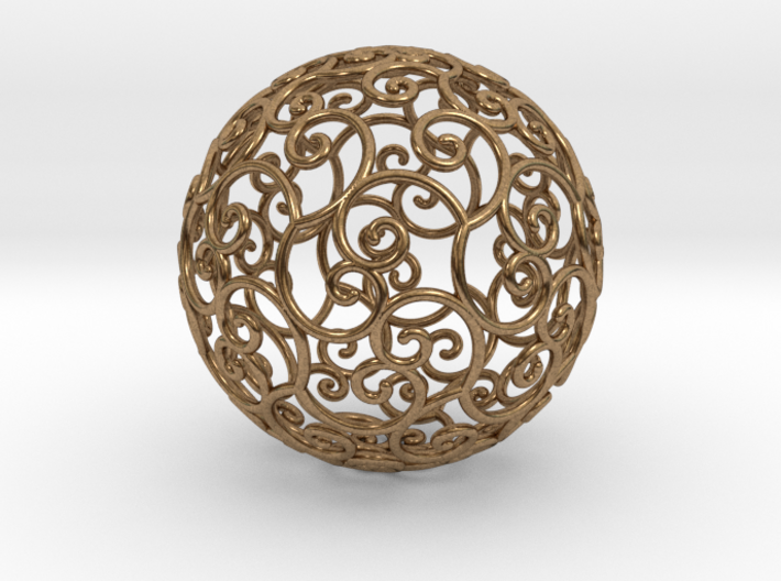 Triskel celtic sphere 3 (2,8+4) 3d printed