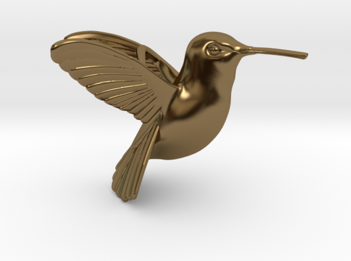 Hummingbird Pendant 3d printed
