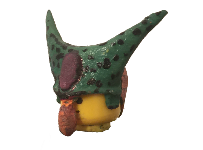 Cell 1st Form Headpiece Dragon Ball Z for LEGO 3d printed