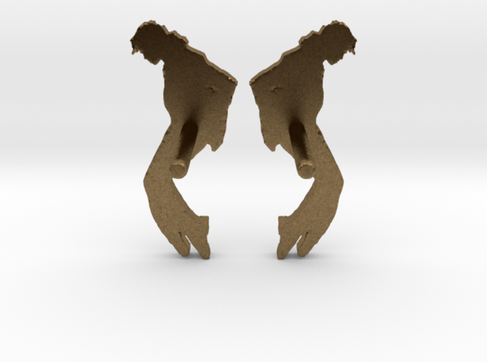 MJ Studs (Pair) Shapeways 3d printed