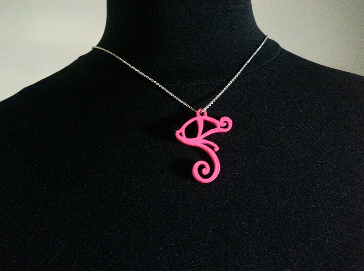 The eye of Ra 3d printed This pendant is painted by me and the color may vary if you order the pink colored pendant.