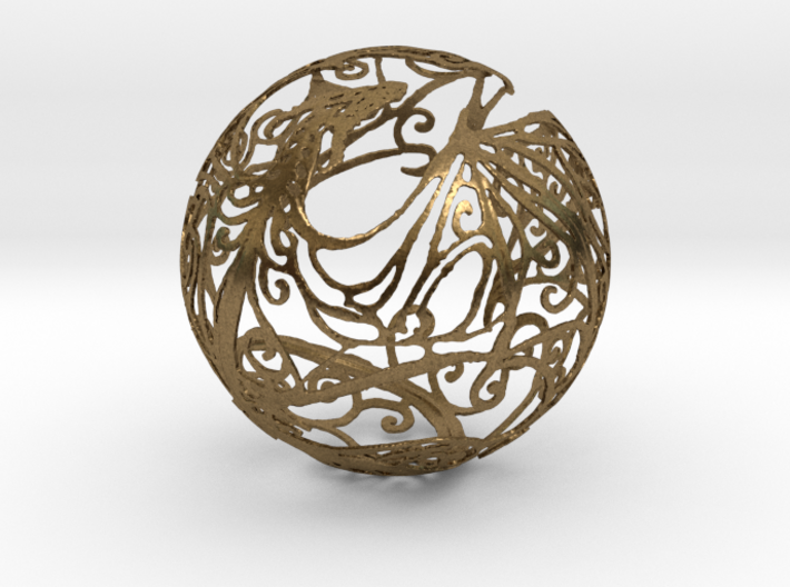 Dragon Sphere Ornament 3d printed