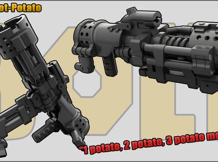 Hot Potato: Grenade launcher/Mortar 3d printed