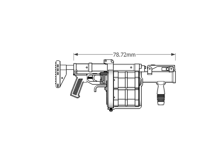 1:6 RG6 Russian Grenade Launcher Acrylic Plastic 3d printed