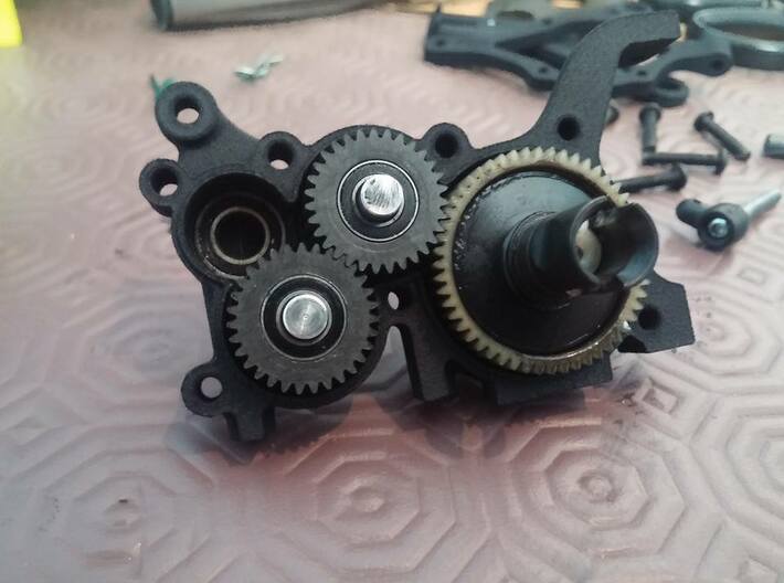 B5M LCG 4gear Right Gearbox 3d printed 