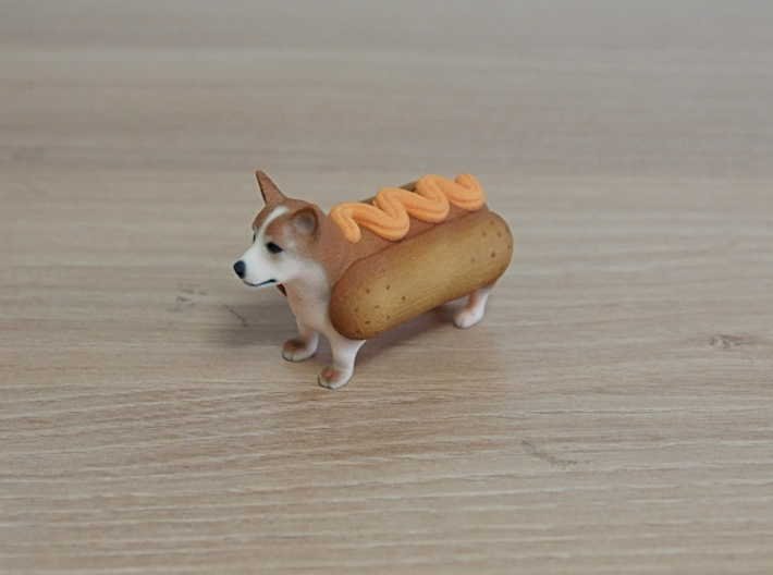 hotdog Welsh Corgi 3d printed