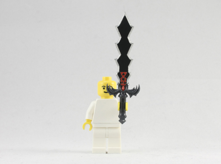 Demon King Sword 3d printed Painted Frosted Extreme Detail