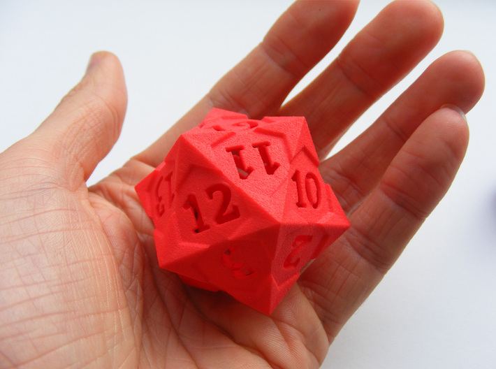'Starry' D20 Spindown LARGE 3d printed 