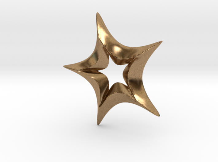 Star In A Star Spikey Round 3d printed