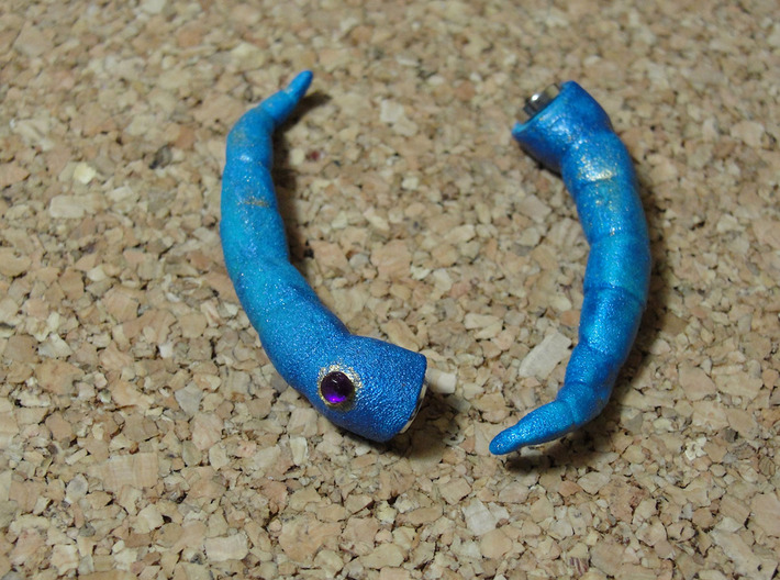Dragon Horns: Miniatures For yosd &amp; MSD Doll 3d printed doll horns painted and gems glued on