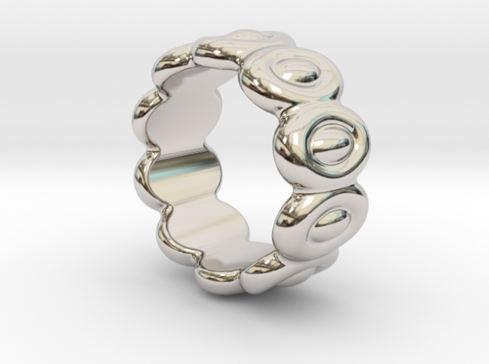 Elliptic Ring 32 - Italian Size 32 3d printed