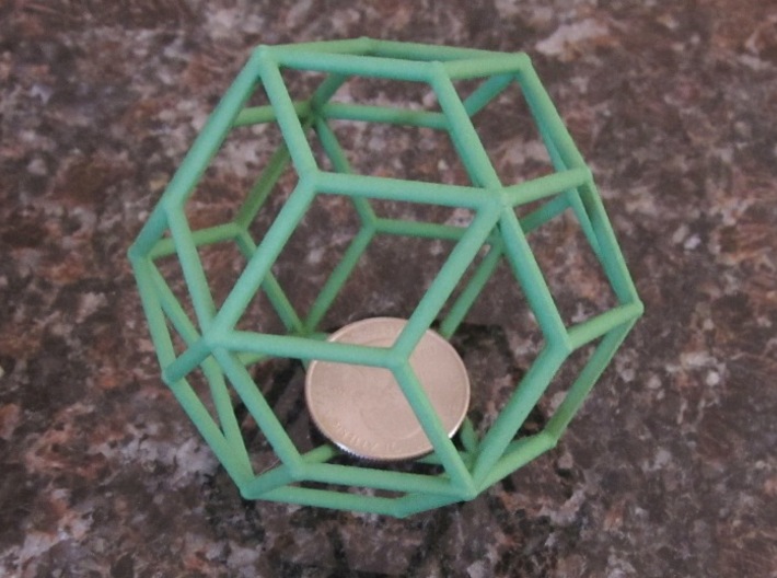 Rhombic Triacontahedron (100 cc) 3d printed