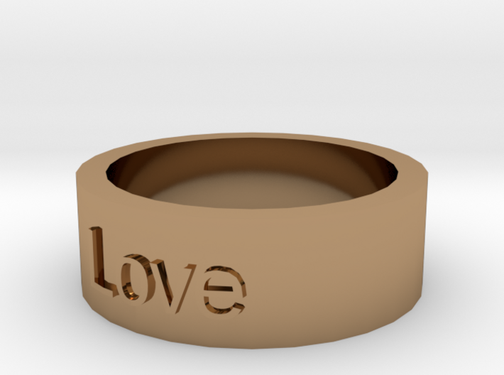 &quot;Love&quot; Ring 3d printed