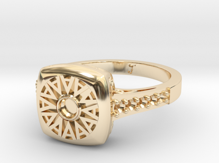 Ambit Energy Womans Ring With Stones 3d printed