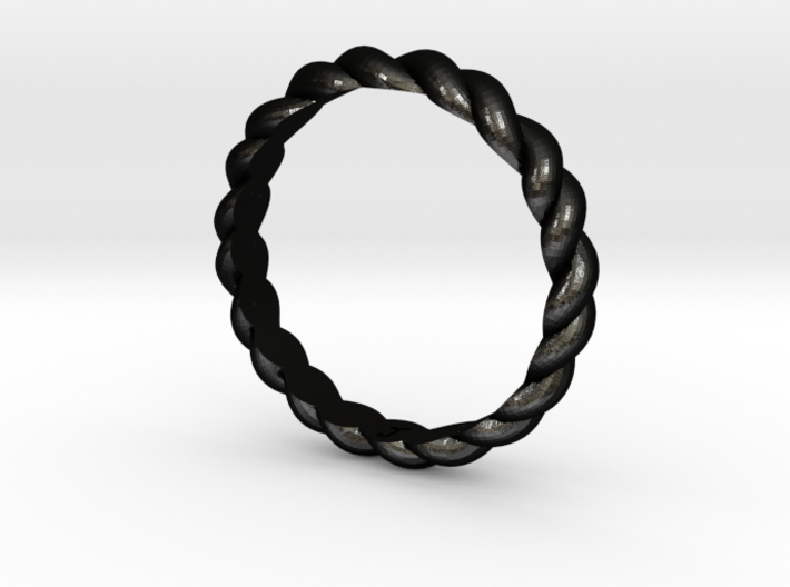Womans Rope Ring Size 5.5 3d printed