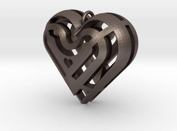 Heart Necklace 3d printed