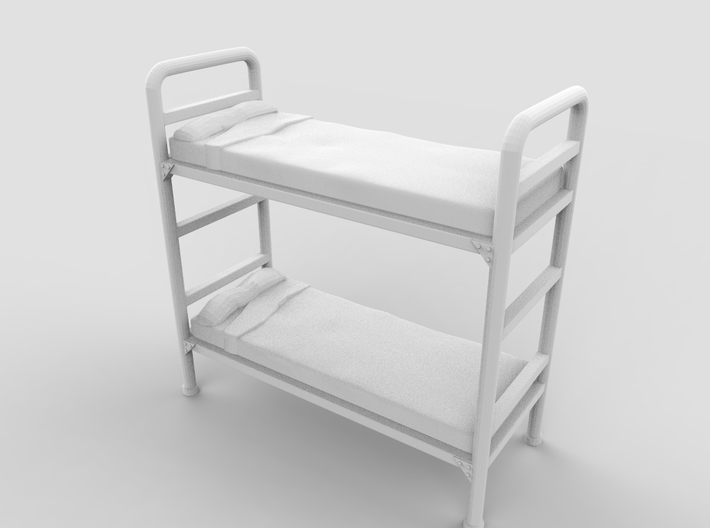Bunk bed 01.Scale HO (1:87) 3d printed 