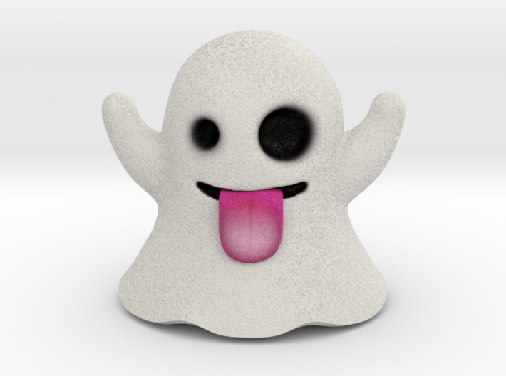 Ghost Emoji Figurine 3d printed 