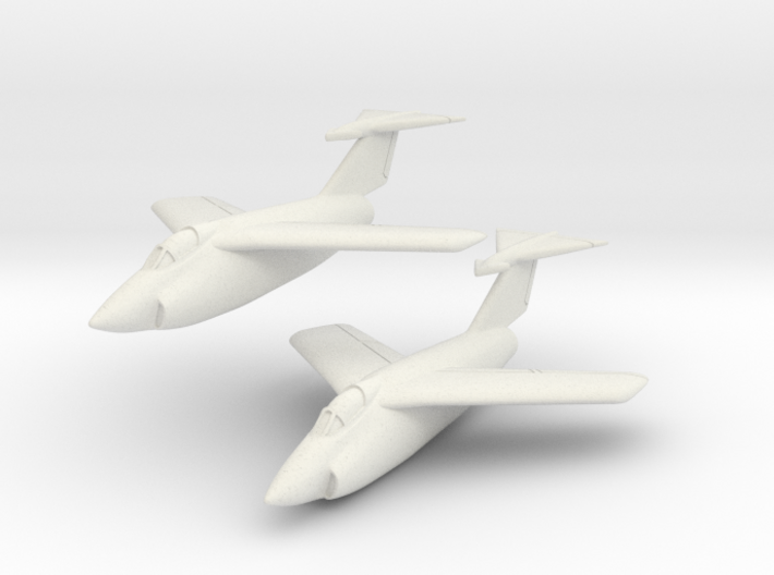 Grumman XF10F Jaguar (2 airplanes In Flight) 1/285 3d printed