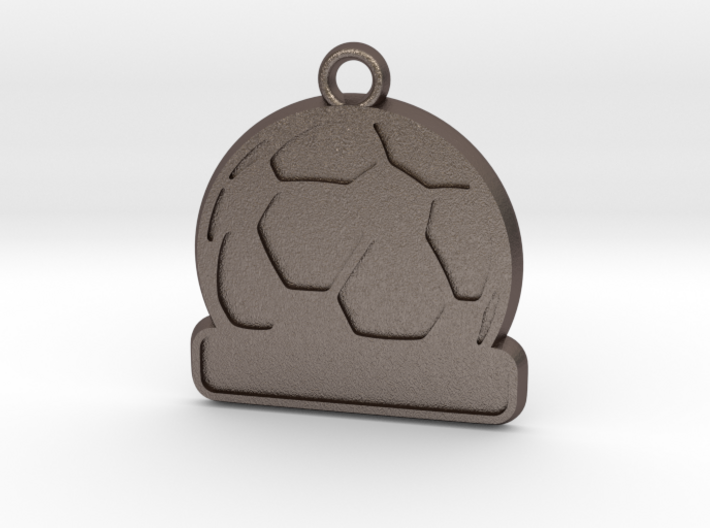 Football / Soccer Ball Keychain (solid) 3d printed