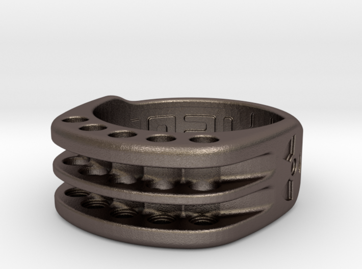 US9 Ring XI: Tritium (Stainless Steel) 3d printed